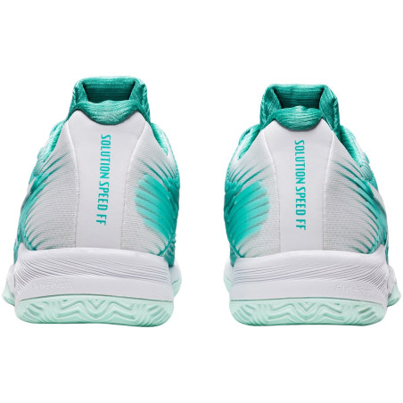 Chaussures ASICS Femme Solution Speed FF Terre Battue Cyan / Blanc AH 2020