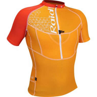 T shirt Running RAIDLIGHT Homme XP Fit 3D SS Top Orange PE 2018