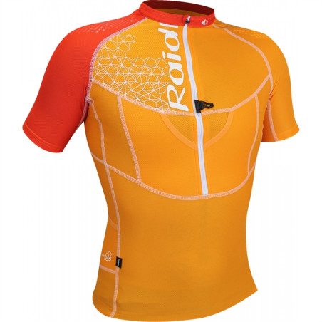 T shirt Running RAIDLIGHT Homme XP Fit 3D SS Top Orange PE 2018