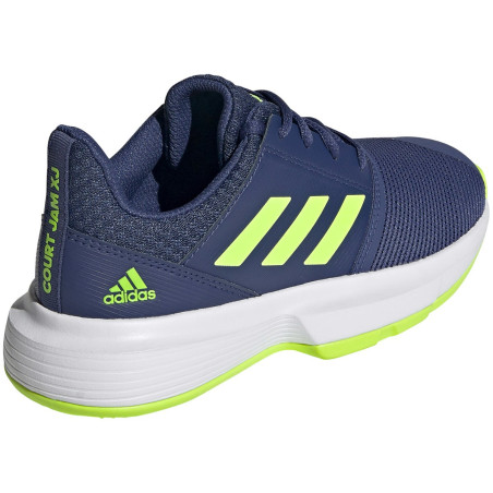 Chaussures ADIDAS Junior CourtJam xJ Marine / Vert AH 2020