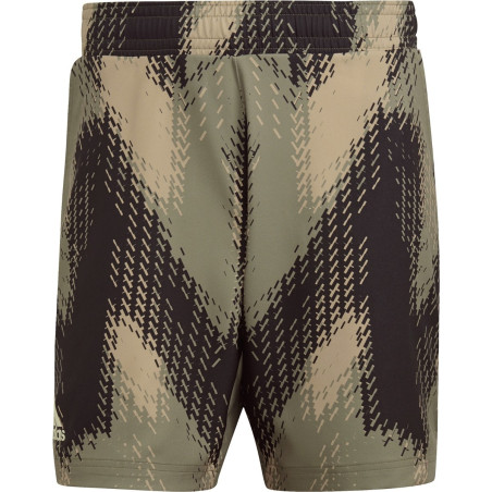 Short ADIDAS Homme PRINTED Short Kaki / Noir AH 2021