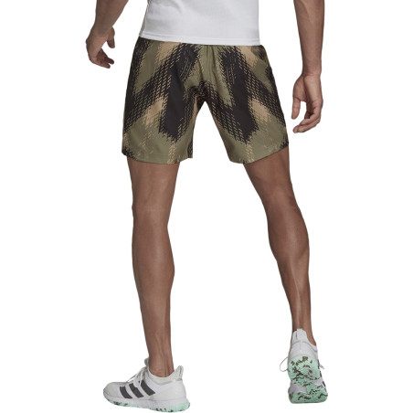 Short ADIDAS Homme PRINTED Short Kaki / Noir AH 2021
