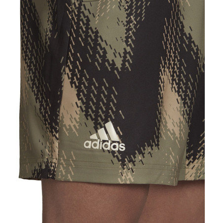 Short ADIDAS Homme PRINTED Short Kaki / Noir AH 2021
