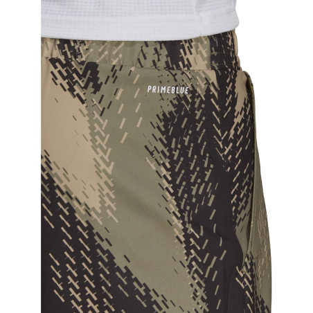 Short ADIDAS Homme PRINTED Short Kaki / Noir AH 2021