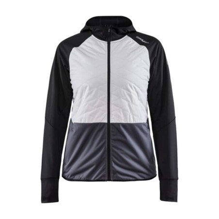Veste à capuche Running CRAFT Femme ADV Warm Jacket Noir / Ecru 2021