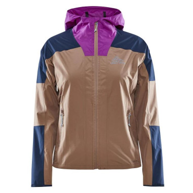 Veste à capuche Running CRAFT Femme PRO TRAIL HYDRO JKT Marron/Bleu/Violet 2022