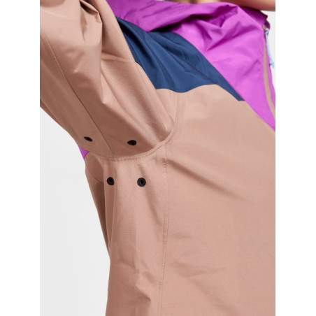 Veste à capuche Running CRAFT Femme PRO TRAIL HYDRO JKT Marron/Bleu/Violet 2022