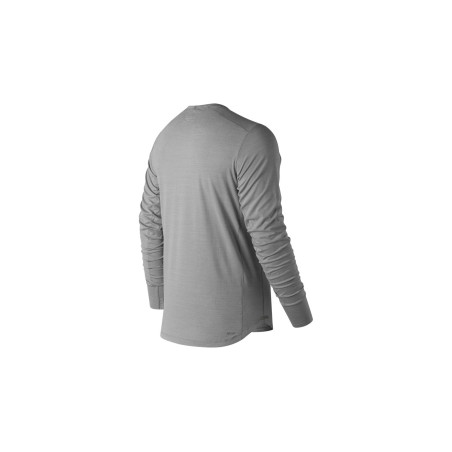 T-Shirt Manches Longues Running NEW BALANCE Homme Seasonaless Gris AH 2019