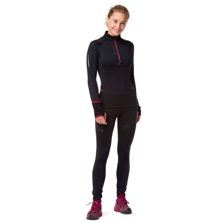 Veste Demi-Zip Running RAIDLIGHT Femme Wintertrail LS Noir AH 2020