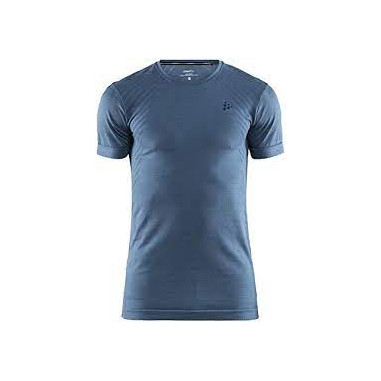 T-Shirt Running CRAFT Homme FUSEKNIT COMFORT Light Bleu AH 2021