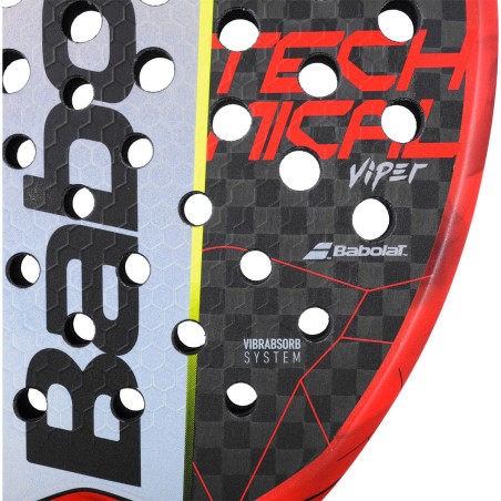 Raquette Padel BABOLAT TECHNICAL VIPER Rouge / Noir / Jaune (365 g) 2020