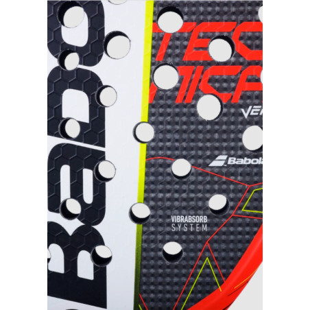 Raquette Padel BABOLAT TECHNICAL VERON Rouge / Noir / Jaune (365 g) 2022
