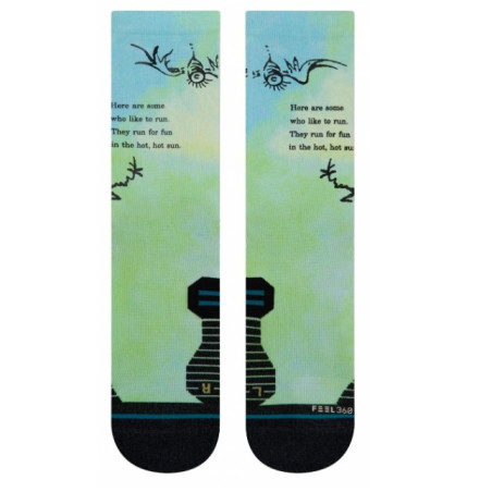 Chaussettes STANCE Femme SOME WHO LIKE CREW Vert / Noir PE 2020