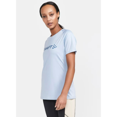 T-Shirt Running Femme CRAFT ESSENCE LOGO TEE W Bleu Ciel AH 2022