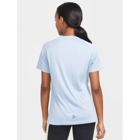 T-Shirt Running Femme CRAFT ESSENCE LOGO TEE W Bleu Ciel AH 2022