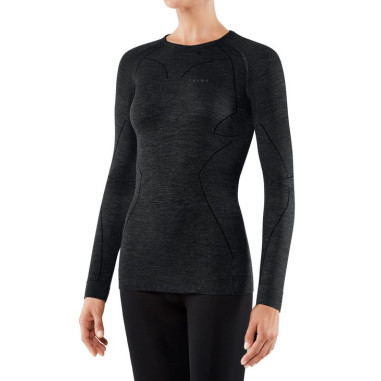 T-Shirt FALKE Femme W Wool Tech Longs ML Gris AH 2019