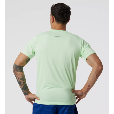 T-Shirt Running NEW BALANCE Homme ACCELERATE Vert PE 2022