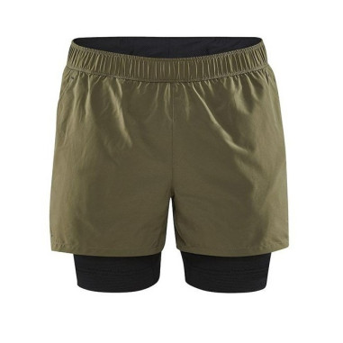 Short Running CRAFT Homme ADV ESSENCE 2-in-1 STRETCH Kaki PE 2022