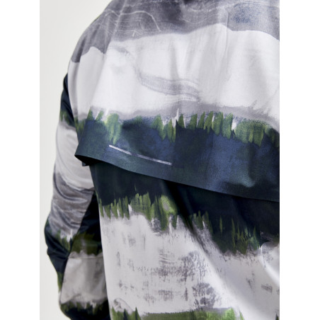 Veste à capuche Running CRAFT Homme Zippée Hydro Jacket Multi-Cactus AH 2022
