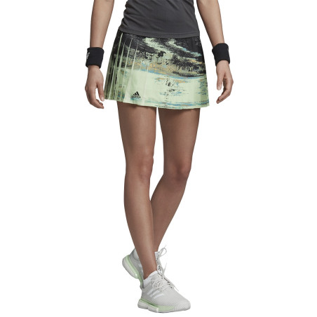 Jupe ADIDAS Femme avec shorty New York Vert / Noir / Blanc / Orange AH 2019