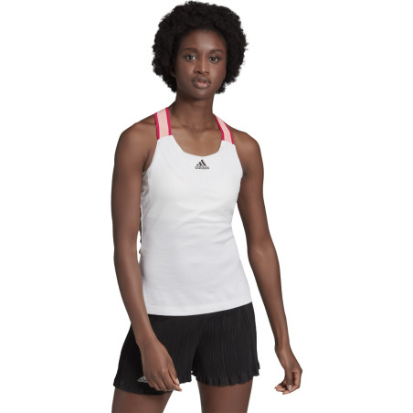 Débardeur ADIDAS Femme Y TANK New York Blanc / Rose AH 2020