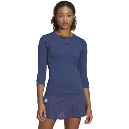 T-Shirt Manches 3/4 ADIDAS Femme H.RDY Marine PE 2020