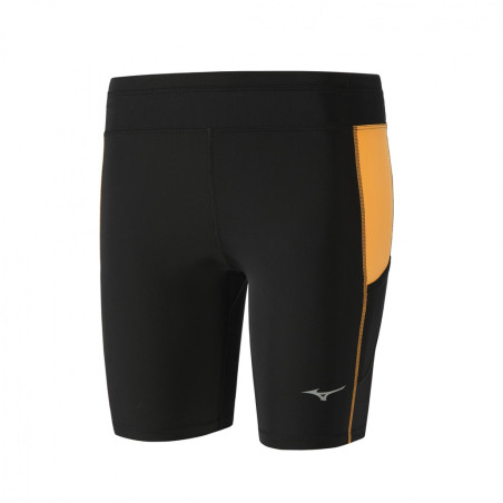 Cuissard Running MIZUNO Femme BG 3000  Mid Noir / Orange PE 2017
