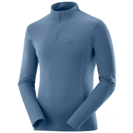 T-Shirt Running Manches Longues SALOMON Homme EXPLORE Seamless HZ Bleu 2022