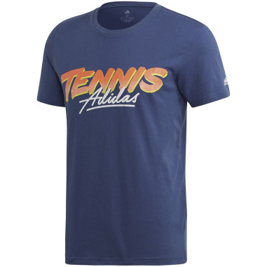 T-Shirt ADIDAS Garçon GRAPHIC Tee Junior Bleu / Orange / Jaune PE 2020