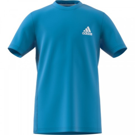T-Shirt ADIDAS Garçon B ESCOUADE Bleu / Blanc PE 2019