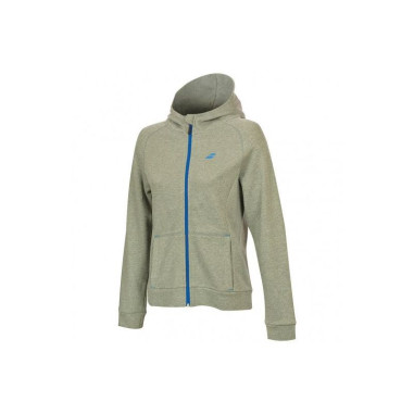 Veste à capuche zippée BABOLAT Fille Core Hood Sweat Gris / Bleu 2018