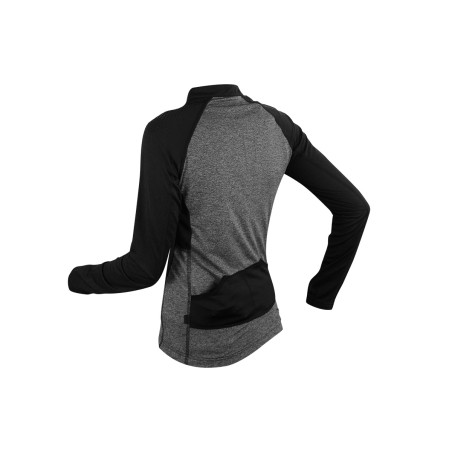 Veste demie-zippée Running RAIDLIGHT Femme Performer XP ML Noir / Gris AH 2017