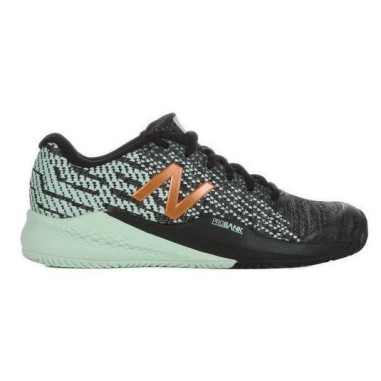 Chaussures NEW BALANCE Femme WC996 V3 Terre Battue Noire / Verte PE 2018