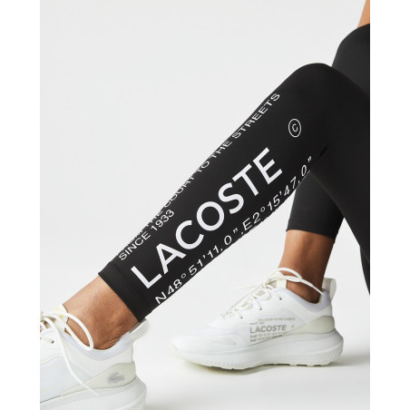 Legging Femme LACOSTE SPORT imprimés Noir / Blanc AH 2022