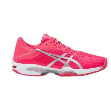 Chaussures ASICS Femme Gel-Solution Speed 3 Terre Battue Rose PE 2017