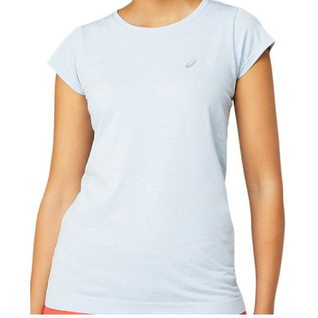 T-Shirt Running ASICS Femme RACE SEAMLESS SS TOP Bleu Mist AH 2021
