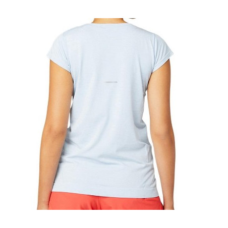 T-Shirt Running ASICS Femme RACE SEAMLESS SS TOP Bleu Mist AH 2021