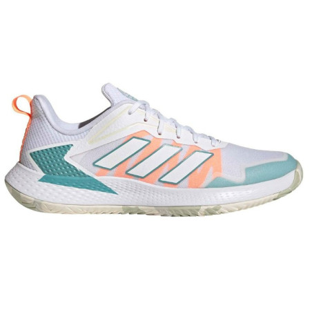 Chaussures ADIDAS Femme DEFIANT SPEED Toutes surfaces Blanc/Orange/Bleu PE 2022