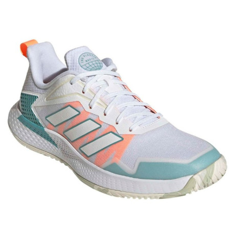 Chaussures ADIDAS Femme DEFIANT SPEED Toutes surfaces Blanc/Orange/Bleu PE 2022
