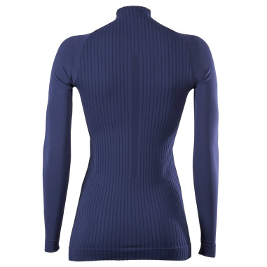 T-Shirt FALKE Femme W 1/2  Zip Longs ML Bleu AH...