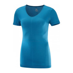 T-Shirt Running SALOMON Femme Elevate Move Bleu Turquoise...