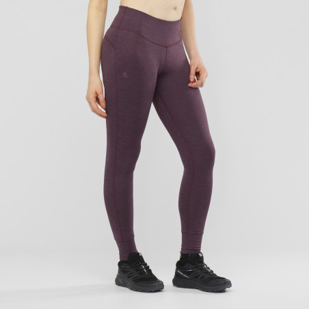 Collant Running SALOMON Femme COMET Tech Leg Mauve AH 2020