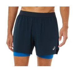 Short Running ASICS Homme ROAD 2-N-1 5IN Bleu PE 2021