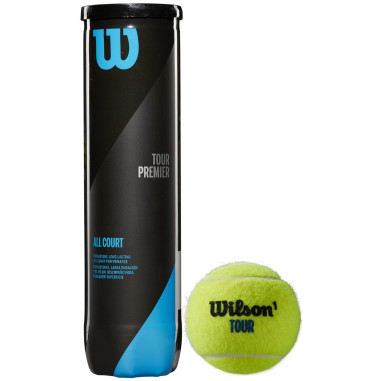Tube de 4 balles WILSON TOUR PREMIER All Court 2021