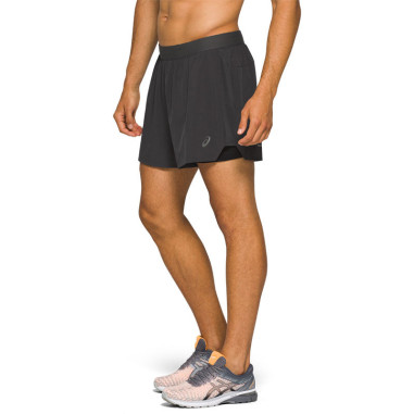 Short Running ASICS Homme ROAD 2N1 5IN Noir