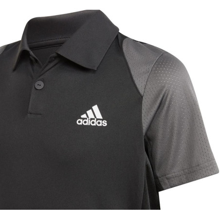 Polo ADIDAS Garçon B CLUB POLO Noir / Gris AH 2021