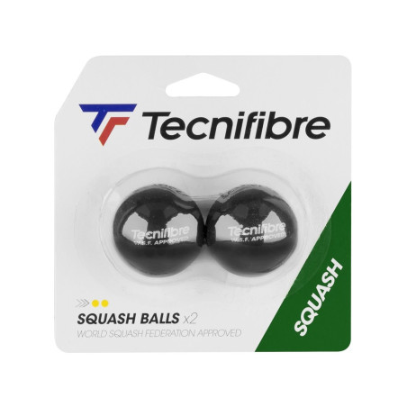 Balles Squash TECNIFIBRE 2 Points Jaune