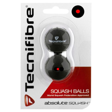 Balles Squash TECNIFIBRE Point rouge