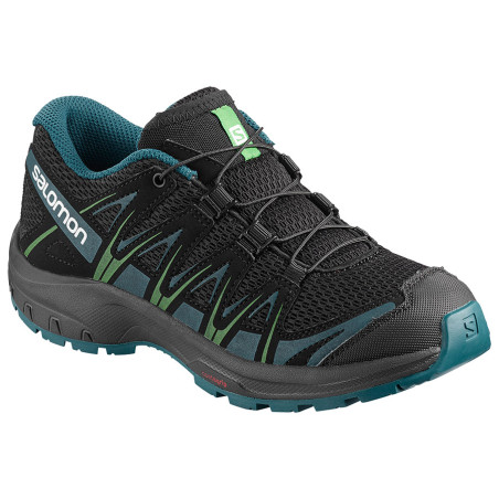 Chaussures Running SALOMON Junior XA Pro 3D J  Noire / Bleue PE 2019
