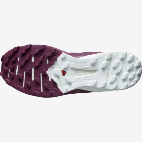 Chaussures Running SALOMON Femme SENSE 4 PRO Pourpre / Blanc